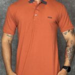 Polo Hugo Boss Exclusiva Laranja M
