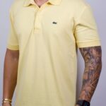 Polo Lacoste Tradicional Amarelo GG