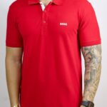 Polo Hugo Boss Lamar Vermelho P