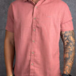 CAMISA LINHO M. CURTA COLCCI  GG