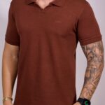 Polo Colcci - Texturizada Marrom GG