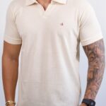 Polo Calvin Klein Texturizada Off White P