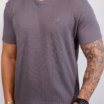 Básica Fred Perry - Texturizada Cinza GG