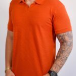 Polo Aramis - Texturizada Laranja G
