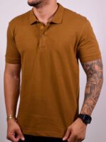 Polo Ricardo Almeida - Bordado Lamar Caramelo GG
