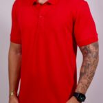 Polo Ricardo Almeida - Bordado Lamar Vermelho G