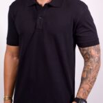 Polo Ricardo Almeida - Bordado Lamar Preto GG