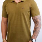Polo Calvin Klein - Texturizada Verde GG
