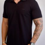 Polo Aramis - Texturizada Preto GG