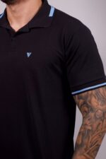 Polo Dom Vigor Preto P - Imagem 2
