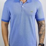 Polo Lacoste clássica Azul claro G
