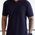 Polo Aramis Tricô Azul P