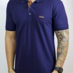 Polo Hugo Boss Lamar Azul P