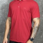 Polo Hugo Boss - Monocromática Vermelho P