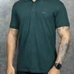 Polo Hugo Boss - Monocromática Verde M