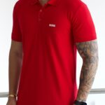 Polo Hugo Boss Básica Vermelho P