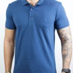 Camisa Polo Reserva - Monocromática Azul P