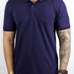 Camisa Polo Reserva - Monocromática Azul G