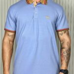 Polo Burberry - Exclusiva Azul claro G