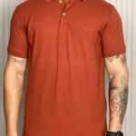 Polo Hugo Boss Clássica Marrom P