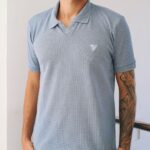 Polo Texturizada - Dom Vigor Azul claro G