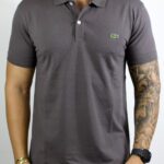 Polo Lacoste Tradicional Cinza G