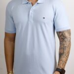 Polo Tommy Hilfiger - Tradicional Azul claro M