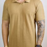 Polo Ellus Texturizada Marrom G