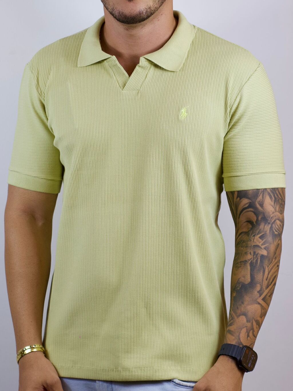 photo-2026-03-25-21-24-15-2-95e1723868a981ded617745514007406-1024-1024 Polo Ralph Lauren - Texturizada Verde P - Imagem 1
