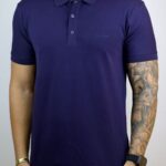 Polo Calvin Klein - Monocromatica Azul G
