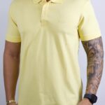 Polo Hugo Boss - Exclusiva Monocromática Amarelo M