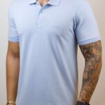 Polo Hugo Boss - Monocromática Azul claro M