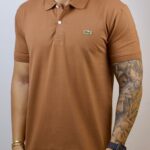 Polo Lacoste Tradicional Marrom G
