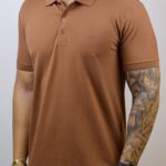 Polo Hugo Boss - Monocromática Marrom M