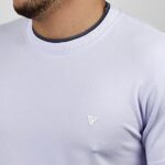 Camiseta Dom Vigor - Gola Texture Branco G