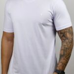 Camiseta Dom Vigor - Gola Cruzada Branco G