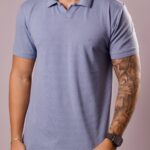 Polo Colcci - Gola Italiana Azul Claro M