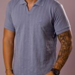 Polo Ralph Lauren - Texturizada Azul Claro P