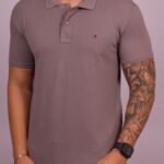 Polo Tommy - Tradicional Cinza P