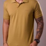 Polo Hugo Boss - Clássica Mostarda G