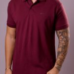 Polo Hugo Boss - Clássica Bordo P