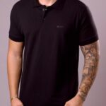 Polo Hugo Boss - Clássica Preto G