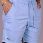 Short Sarja Lacoste Azul Claro M
