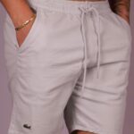 Short Sarja Lacoste Cinza P