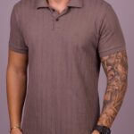 Polo Texturizada Dom Vigor Cinza M