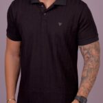 Polo Texturizada Dom Vigor Preto GG